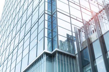 Mimari, Modern İnşaat Cam Cephesi İş Arkaplanı 'nı ayrıntılarıyla anlatıyor