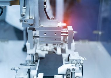 Akıllı robot akıllı fabrika, endüstri 4.0 ve teknoloji üzerinde çalışıyor..