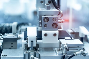 Akıllı robot akıllı fabrika, endüstri 4.0 ve teknoloji üzerinde çalışıyor..