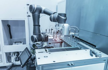 Otomatik ve pnömatik piston emici ünite endüstriyel makinede, otomasyon sıkıştırılmış hava fabrikası üretimi