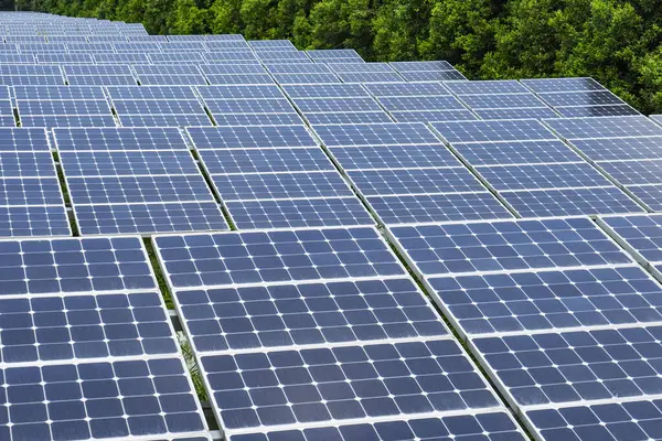 Ekolojik enerji yenilenebilir güneş paneli santrali