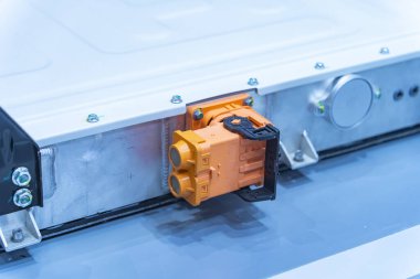 Eko otomobil ön motor elektrik sistemi Otomotiv bölümü kavramı