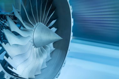 3D yazıcı jet motoru yazdırılmış model metal