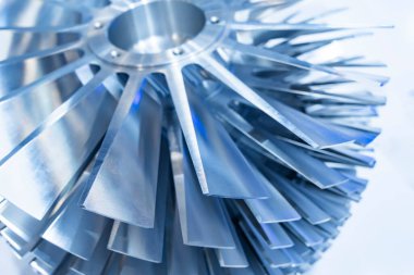 Türbin bıçaklı Rotor türbininin soyut arkaplanı