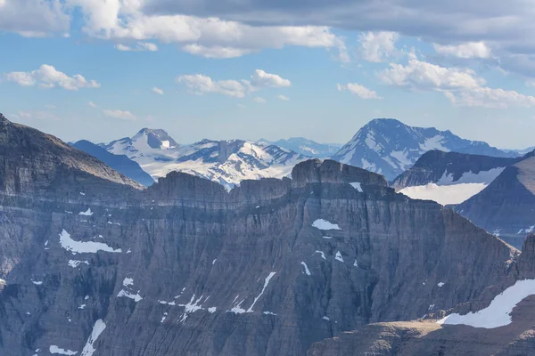 Buzul Ulusal Parkı Nın Resimli Kayalık Zirveleri Montana Abd Güzel — Stok fotoğraf