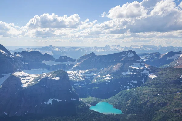 Pintorescos Picos Rocosos Del Parque Nacional Glaciar Montana Hermosos Paisajes —  Fotos de Stock