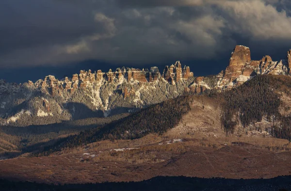 stock image Cold late  autumn in Colorado, United States. Fall season.