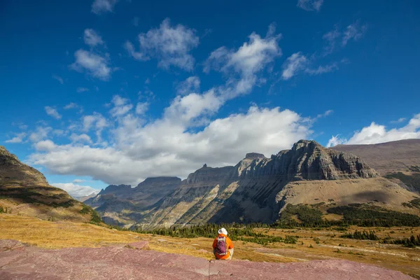 Wandelen Het Glacier National Park Montana — Stockfoto