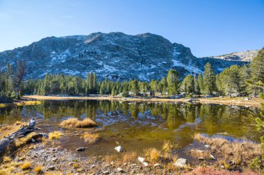 Hike in Wind River Range in Wyoming, USA. Summer season.