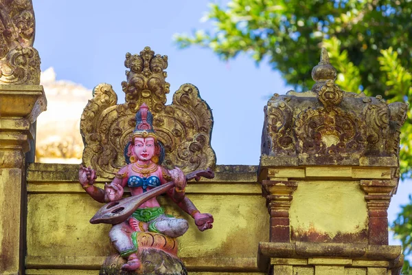 Dio Scultura Nel Tradizionale Tempio Indù Sri Lanka — Foto Stock