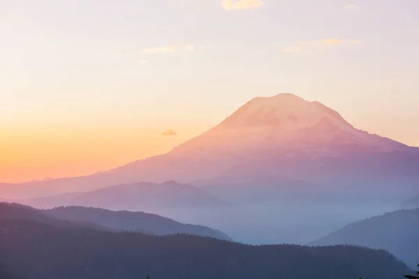 Parque Nacional Mount Rainier Amanecer Estados Unidos Washington — Foto de Stock