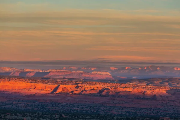 美国沙漠美丽的风景 日出场景 — 图库照片