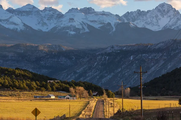 Freddo Autunno Inoltrato Colorado Stati Uniti Stagione Autunnale Bellissimi Paesaggi — Foto Stock
