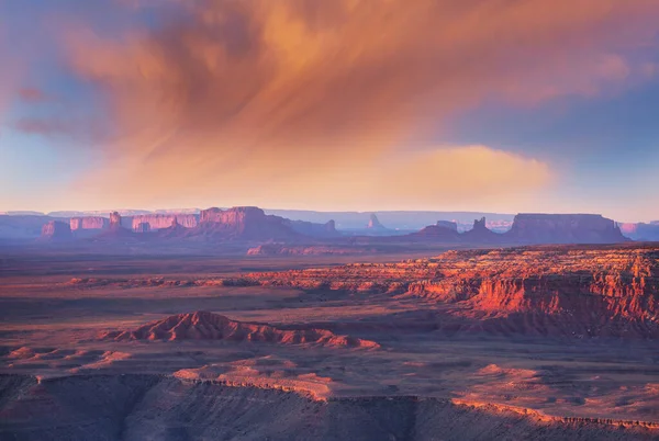 Monument Valley Landscapes Sunrise Utah Usa — Stock Photo, Image