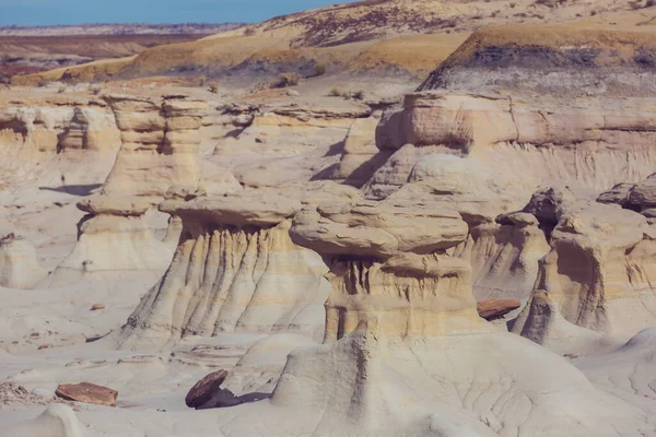 Ασυνήθιστα Τοπία Ερήμου Bisti Badlands Zin Άγρια Περιοχή Νέο Μεξικό — Φωτογραφία Αρχείου