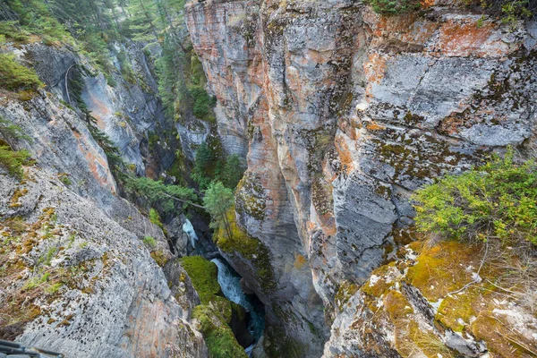 Blue River Narrow Canyon Canada — Stock fotografie