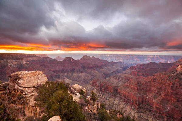 Malebná Krajina Grand Canyonu Arizona Usa Krásné Přírodní Pozadí Východ — Stock fotografie