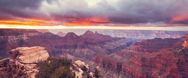 Grand Canyon Festői Tájai Arizona Usa Gyönyörű Természeti Háttér Napfelkelte — Stock Fotó