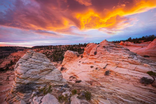 Pískovcové Útvary Utahu Usa Krásné Neobvyklé Krajiny — Stock fotografie