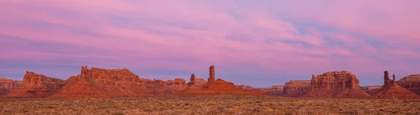 Údolí Bohů Skalní Formace Monument Valley Při Východu Slunce — Stock fotografie