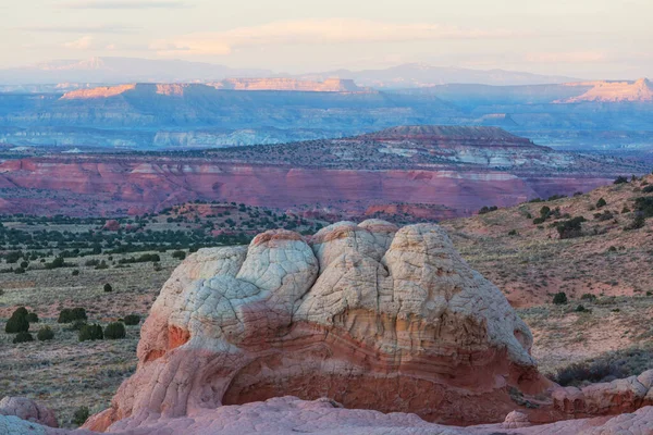 Vermilion Cliffs Ulusal Anıtı Gün Doğumunda Manzara Manzarası Alışılmadık Dağ — Stok fotoğraf