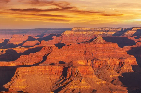 米国アリゾナ州グランドキャニオンの絵のような風景 美しい自然の背景 日の出の眺め — ストック写真
