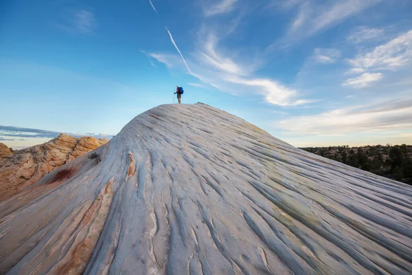 Подорож Гори Юта Подорож Незвичайних Природних Краєвидах Неймовірні Форми Пісковику — стокове фото