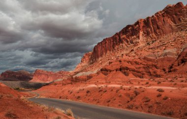 Unusual natural landscapes in Capitol Reef National Park, Utah clipart