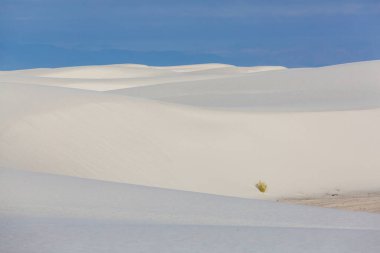 New Mexico, ABD 'deki White Sands Kumulları' ndaki alışılmadık doğal manzaralar.