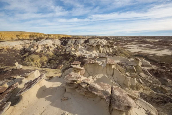 Ongebruikelijke Woestijnlandschappen Bisti Badlands Zin Wildernis Gebied New Mexico Verenigde — Stockfoto