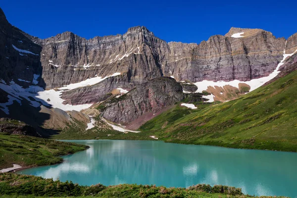 Malerische Felsgipfel Des Glacier National Park Montana Usa Schöne Naturlandschaften — Stockfoto