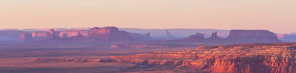 Sunrise Utah Abd Deki Monument Valley Manzaraları — Stok fotoğraf