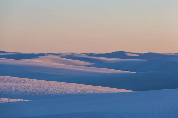 美国新墨西哥州白沙沙丘不同寻常的自然景观 — 图库照片