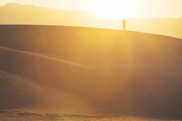 Wanderer Den White Sands Dunes New Mexico Usa — Stockfoto