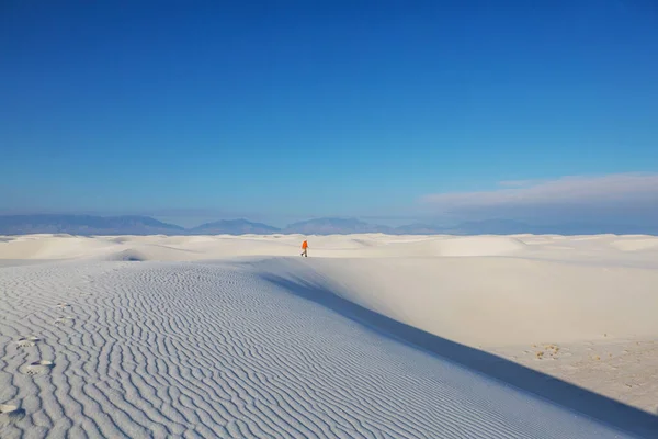 Ovanliga Naturliga Landskap White Sands Dunes New Mexico Usa — Stockfoto