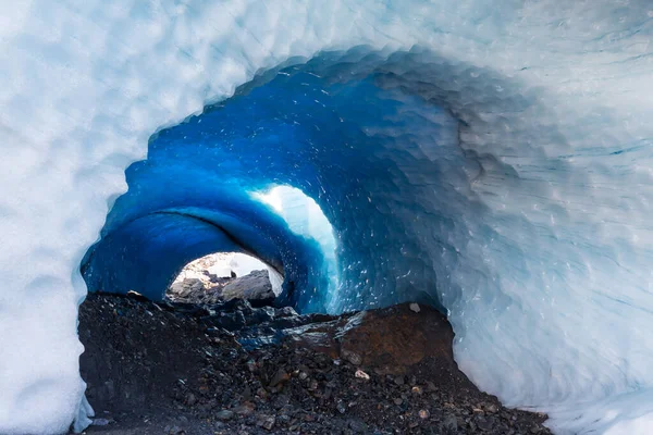 Caverna Gelo Altas Montanhas Canadá — Fotografia de Stock