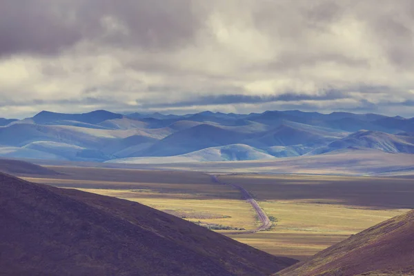 Tundra Landscapes Arctic Circle Dempster Highway Canada — Stockfoto