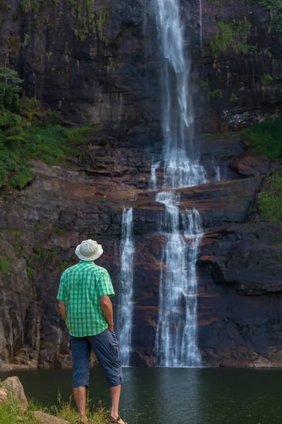Piękny Wodospad Sri Lance — Zdjęcie stockowe