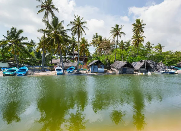 Rybářská Vesnice Srí Lance — Stock fotografie