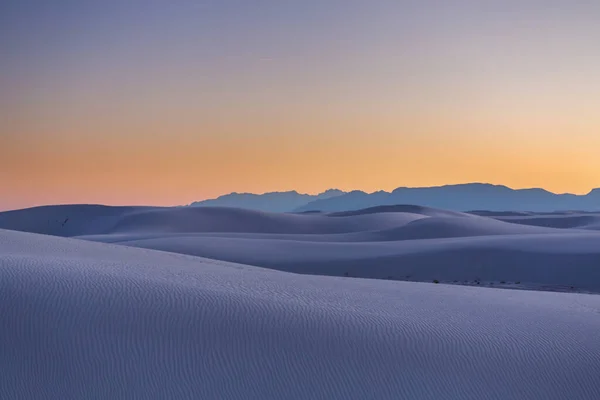 Neobvyklá Přírodní Krajina White Sands Dunes Novém Mexiku Usa — Stock fotografie