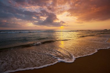 Doğal arkaplan için deniz batımı