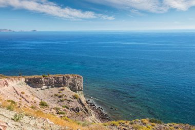 Güzel Baja California manzaraları, Meksika. Seyahat arkaplanı, kavram