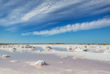salt pond in the Baja California, Mexico