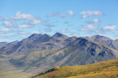 Mountains landscapes above Arctic circle along Dempster highway, Canada