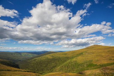 Beautiful high mountains in Alaska, United States. Amazing natural background.