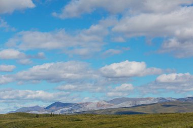 Kutup dairesinin üstündeki Tundra manzaraları