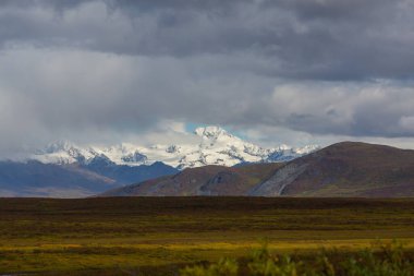 Mountains landscapes above Arctic circle along Dempster highway, Canada
