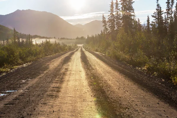 Krajobrazy Autostradzie Denali Alaska — Zdjęcie stockowe