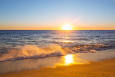 Doğal arkaplan için deniz batımı