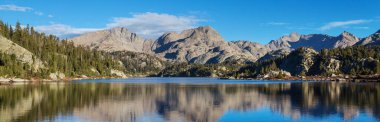 Hike in Wind River Range in Wyoming, USA. Summer season.